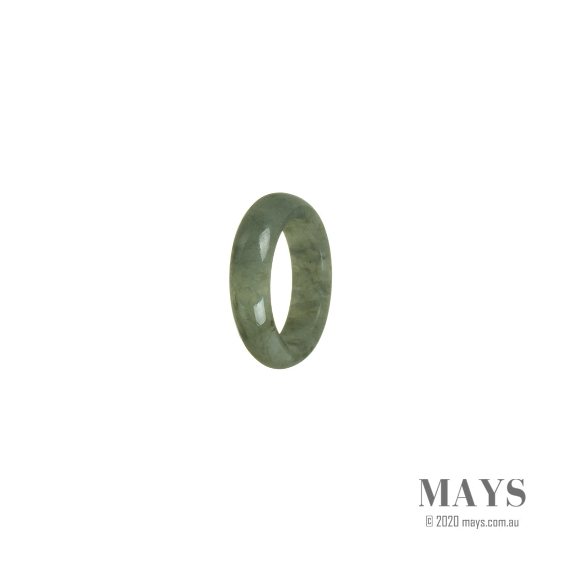 Loveli Deep Green Hua Jadeite Jade Ring