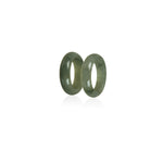 Loveli Deep Green Hua Jadeite Jade Ring