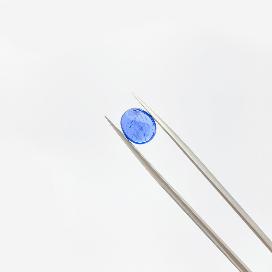 3.52ct Burmese Cornflower Blue Sapphire Cabochon - MAYS