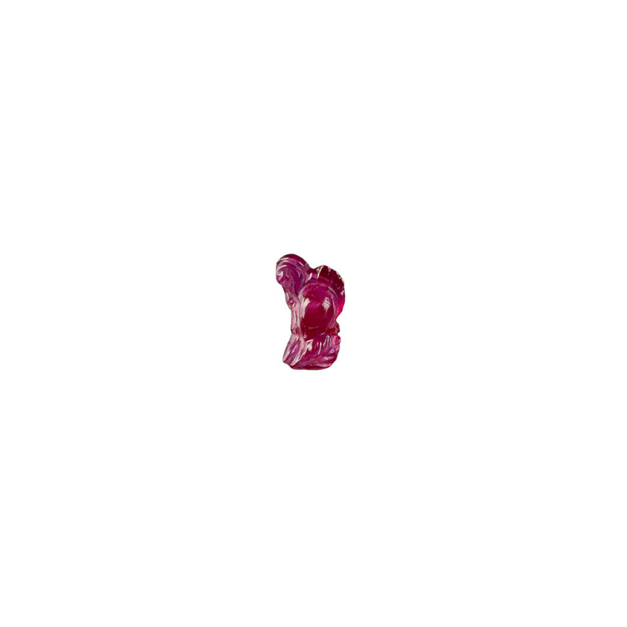 0.89 Carved Flamingo Bird Burmese Ruby - MAYS