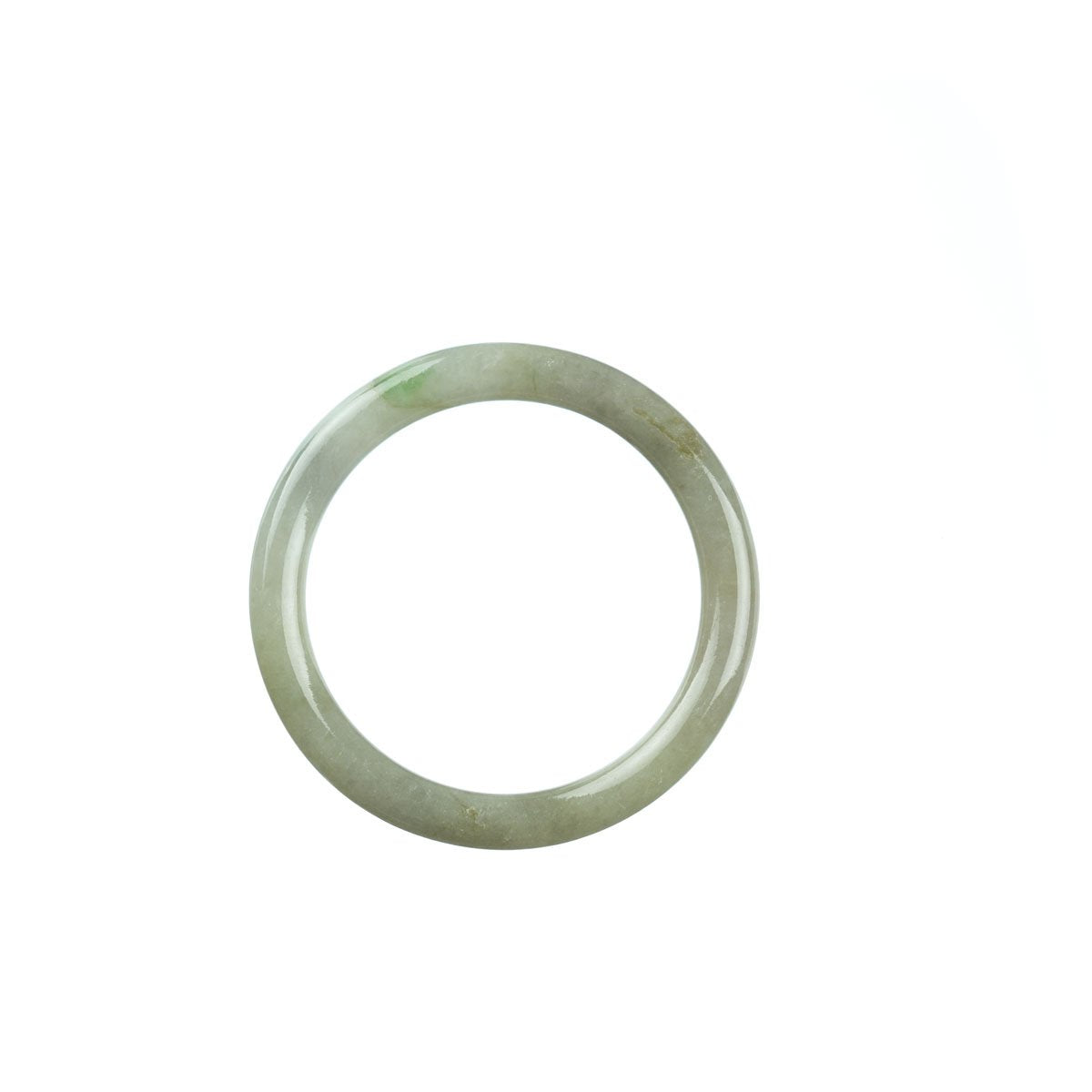 42mm Natural Burmese Jade Bangle - MAYS