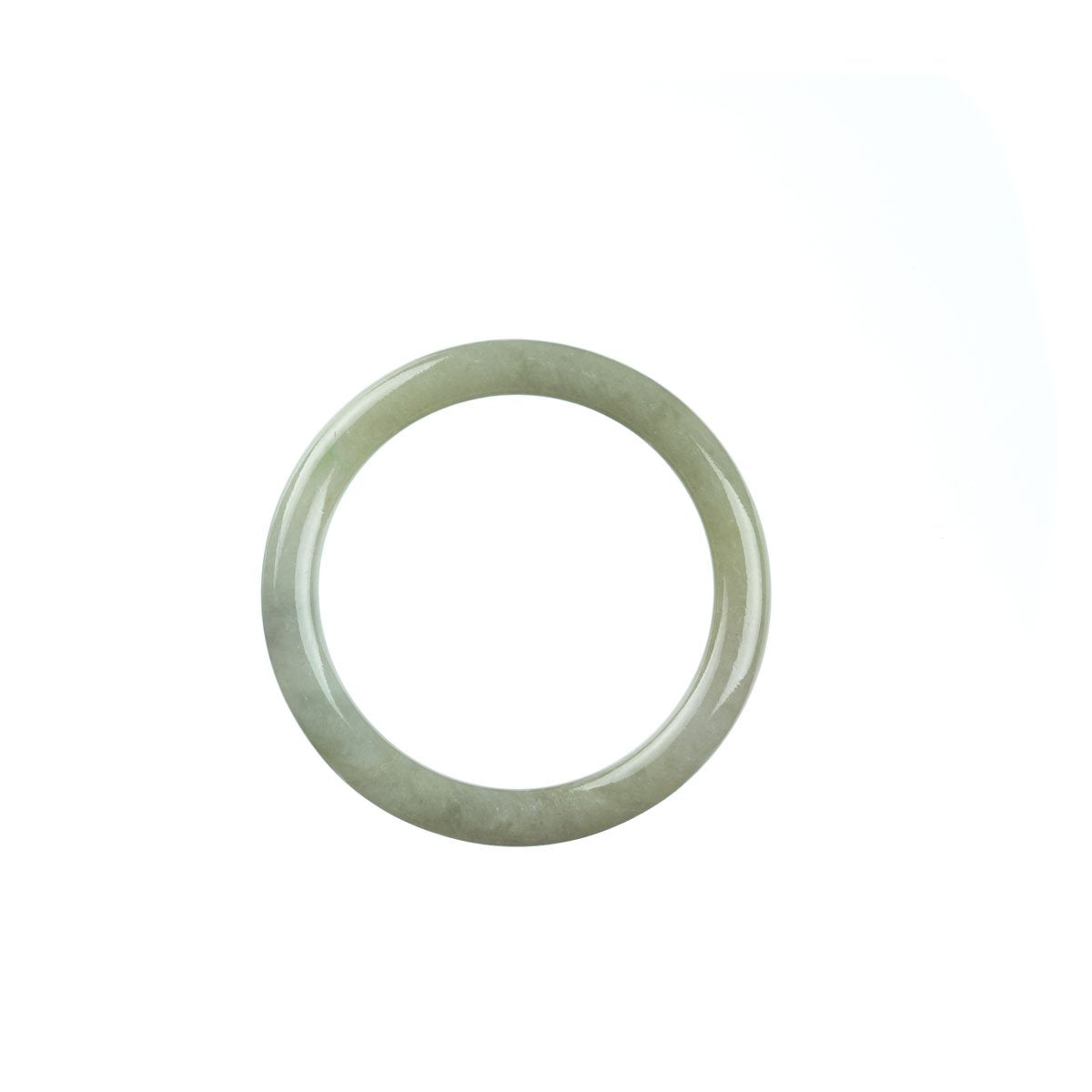 42mm Natural Burmese Jade Bangle - MAYS