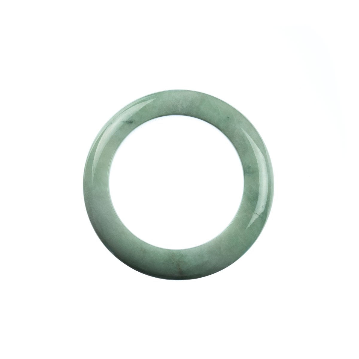 42mm Natural Burmese Jade Bangle - MAYS