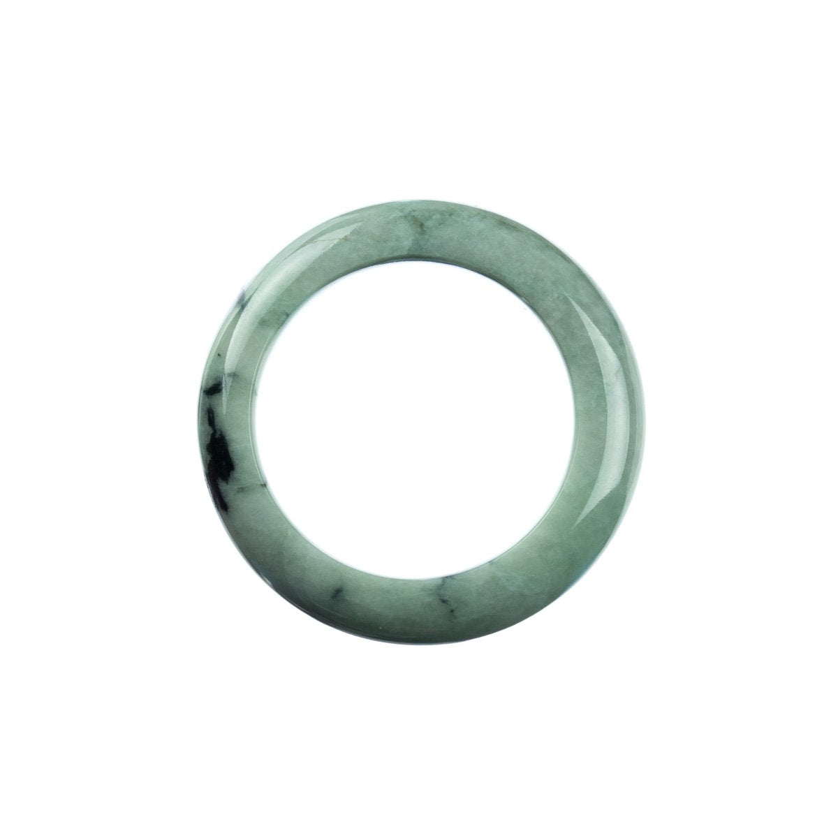 42mm Natural Burmese Jade Bangle - MAYS