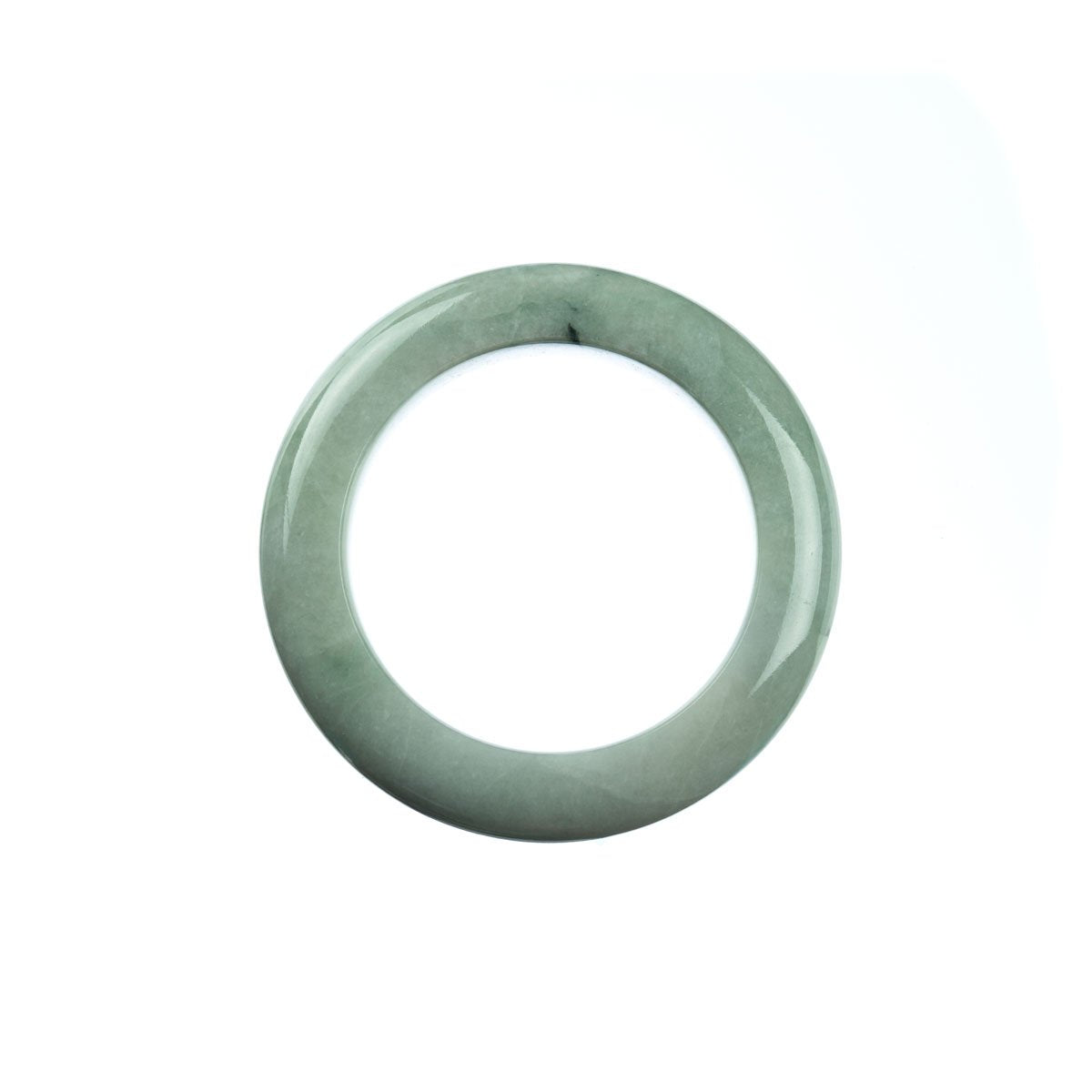 42mm Natural Burmese Jade Bangle - MAYS