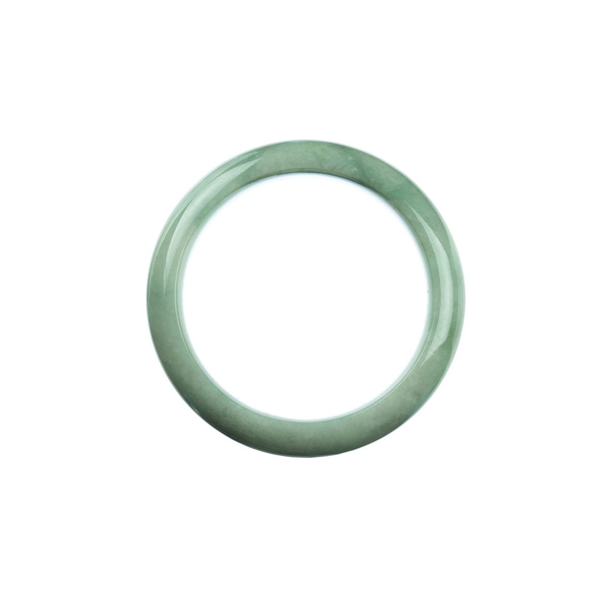 45mm Natural Burmese Jade Bangle - MAYS