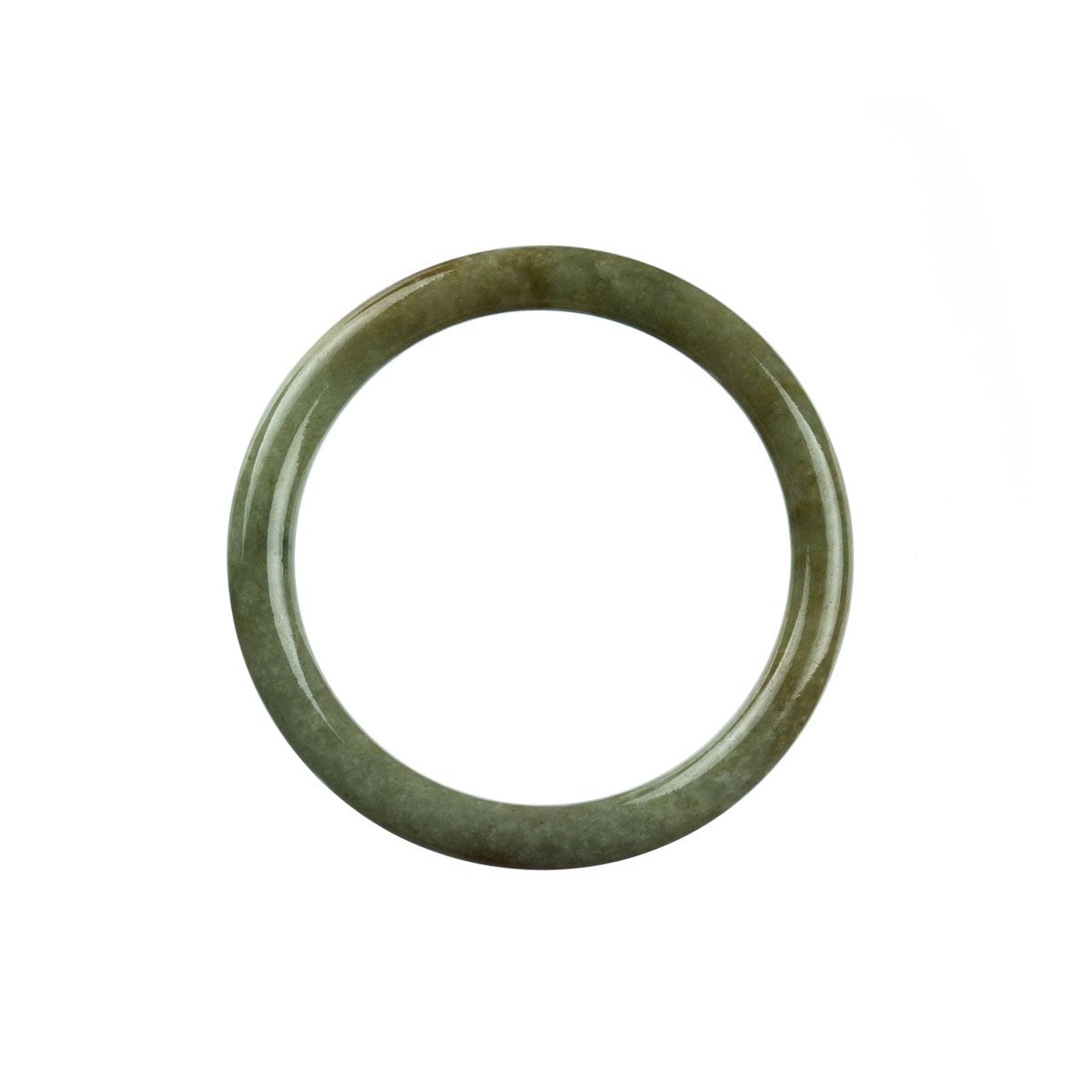 52mm Natural Burmese Jade Bangle - MAYS