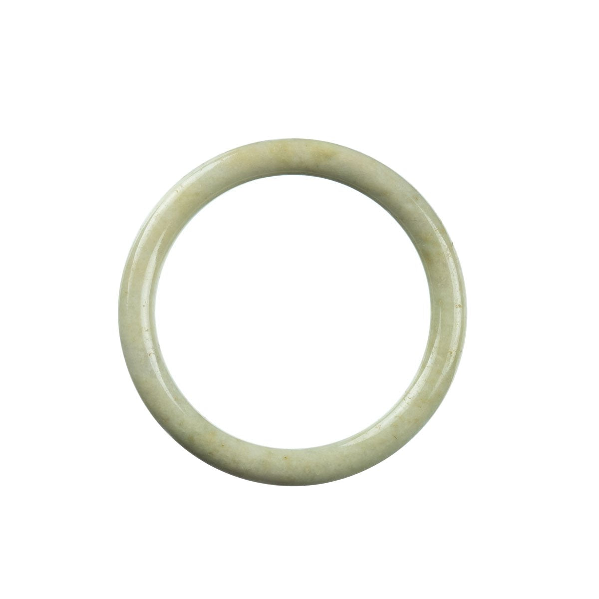 53mm Natural Burmese Jade Bangle - MAYS