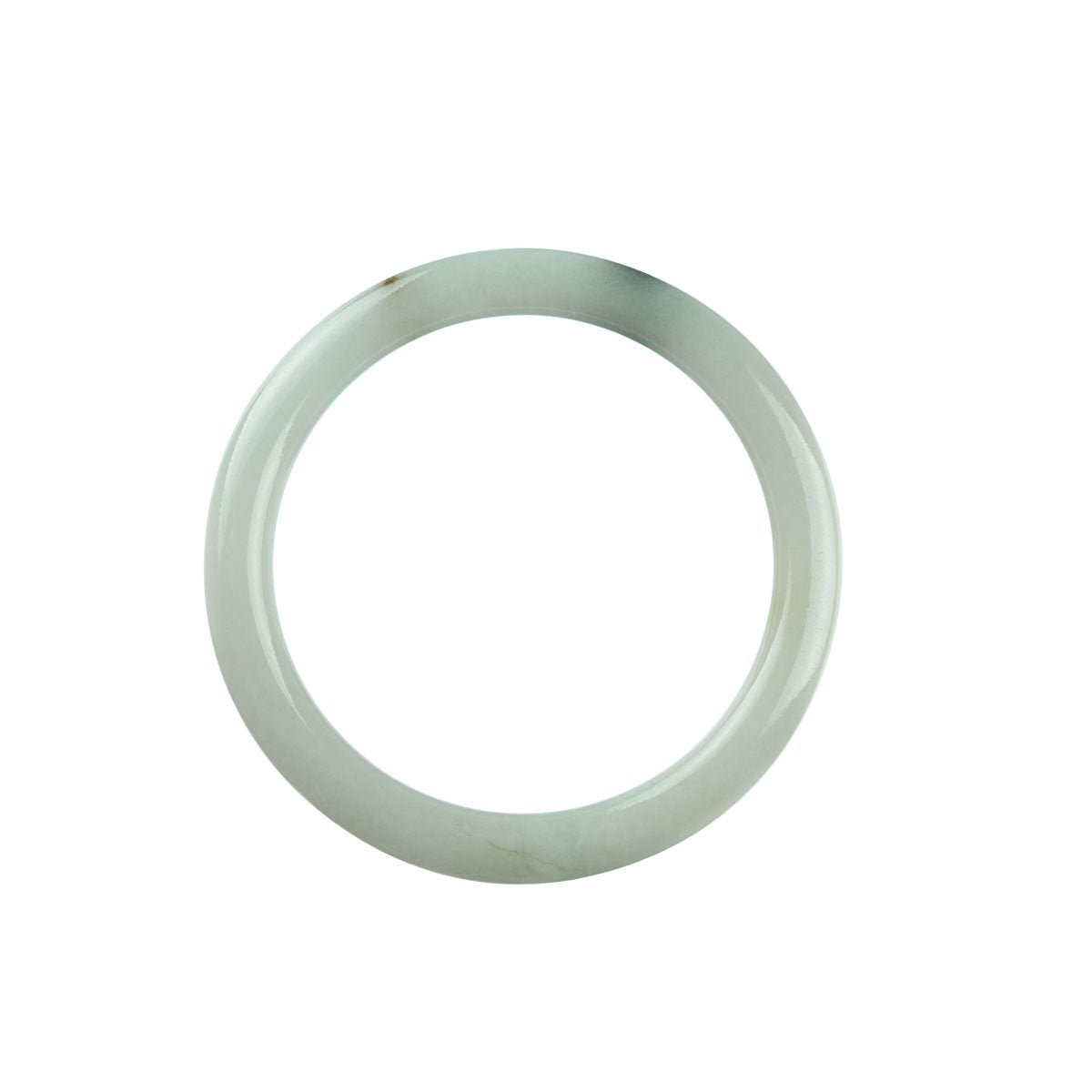 53mm Natural Burmese Jade Bangle - MAYS
