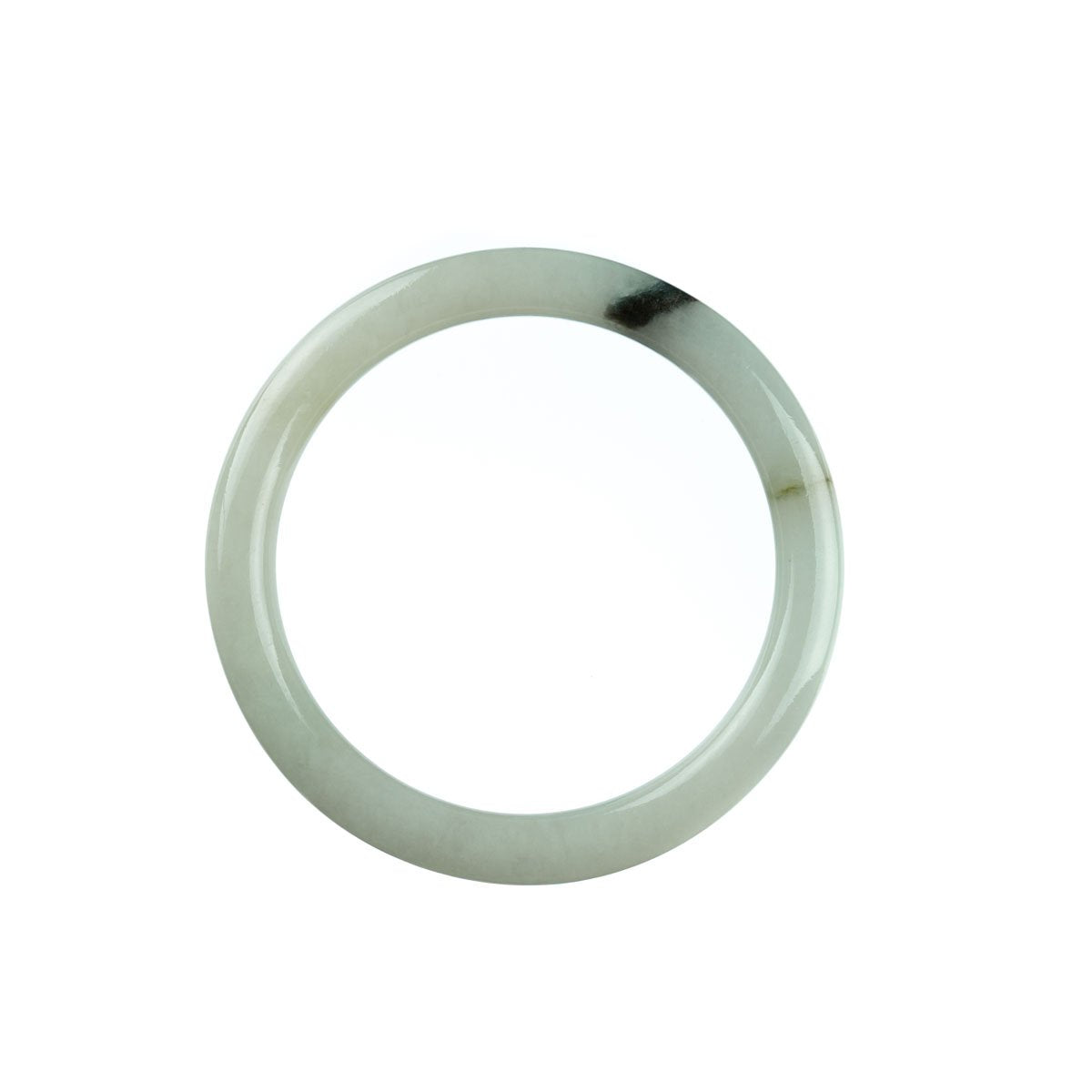 53mm Natural Burmese Jade Bangle - MAYS