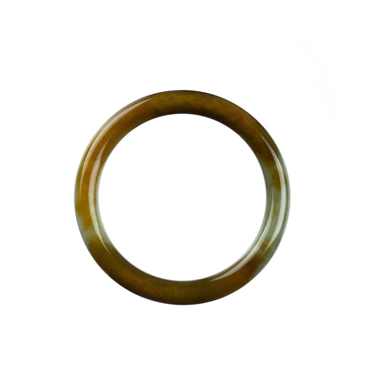 51mm Natural Burmese Jade Bangle - MAYS