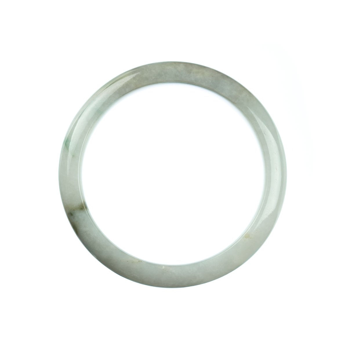59mm Natural Burmese Jade Bangle - MAYS