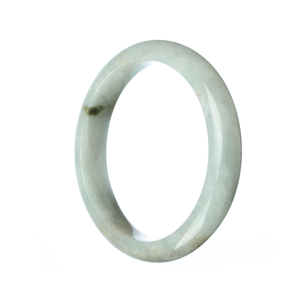 59mm Natural Burmese Jade Bangle - MAYS