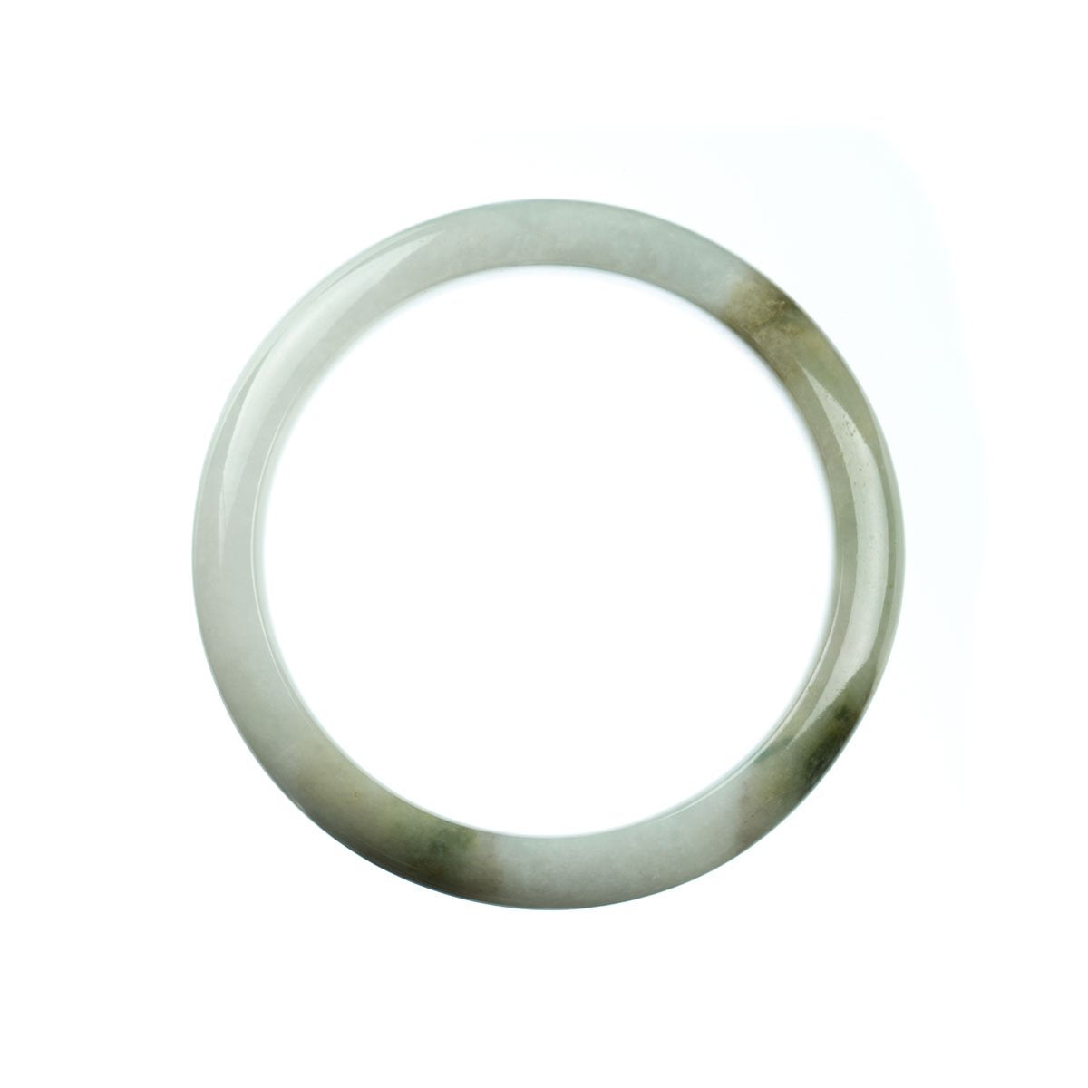 59mm Natural Burmese Jade Bangle - MAYS