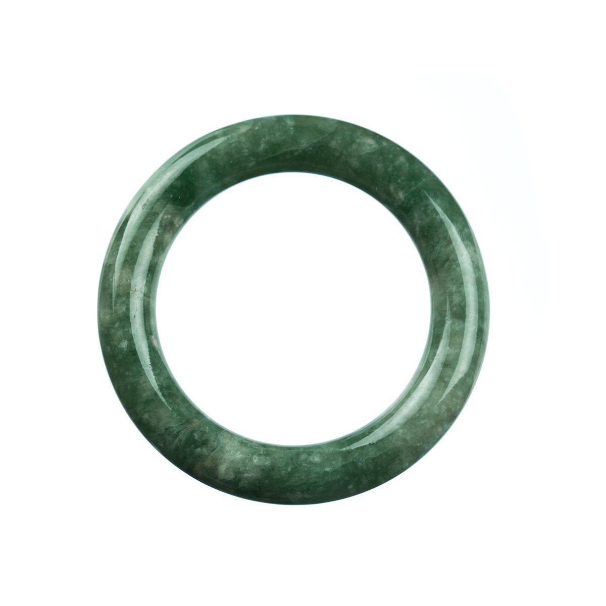 52mm Natural Burmese Jade Bangle - MAYS