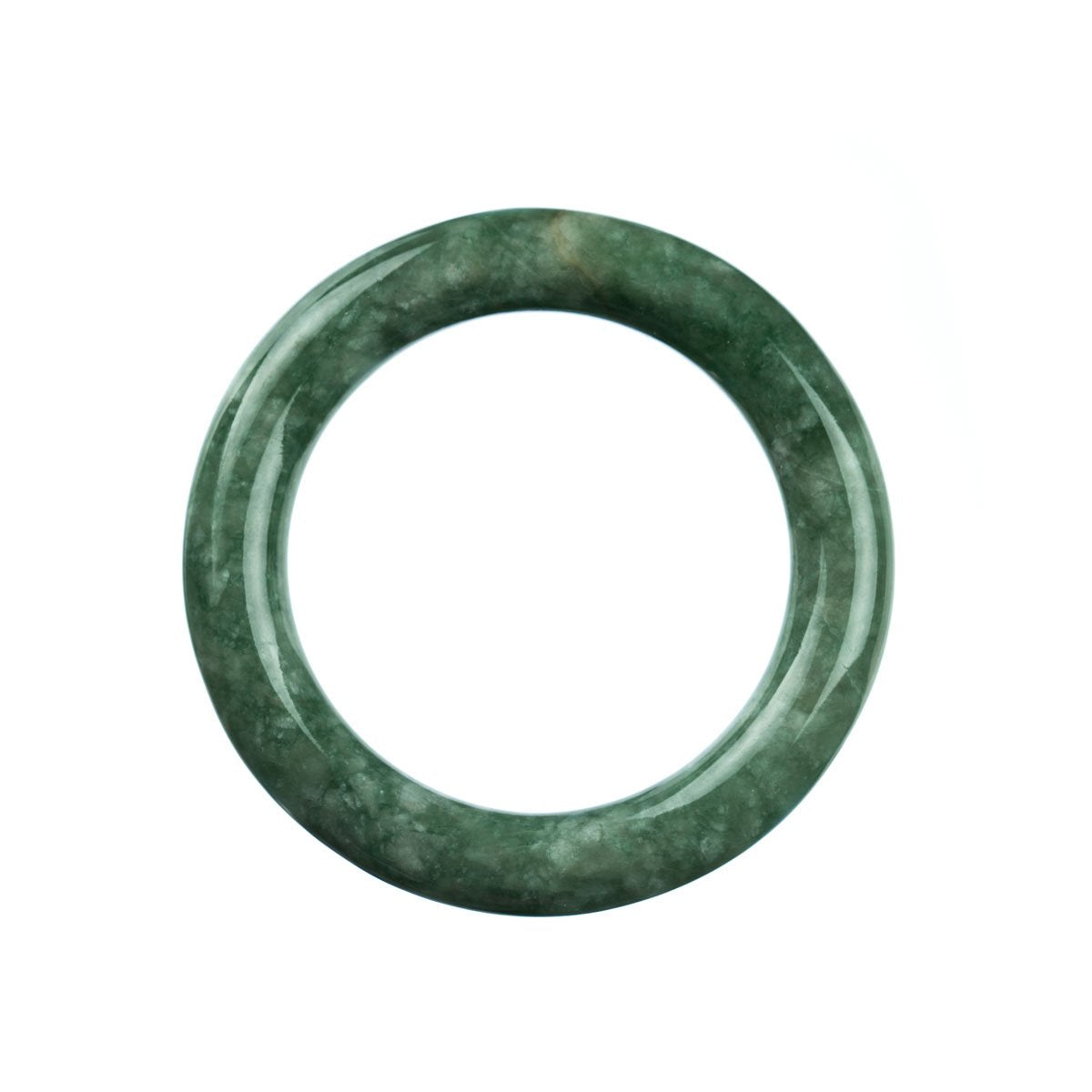 52mm Natural Burmese Jade Bangle - MAYS
