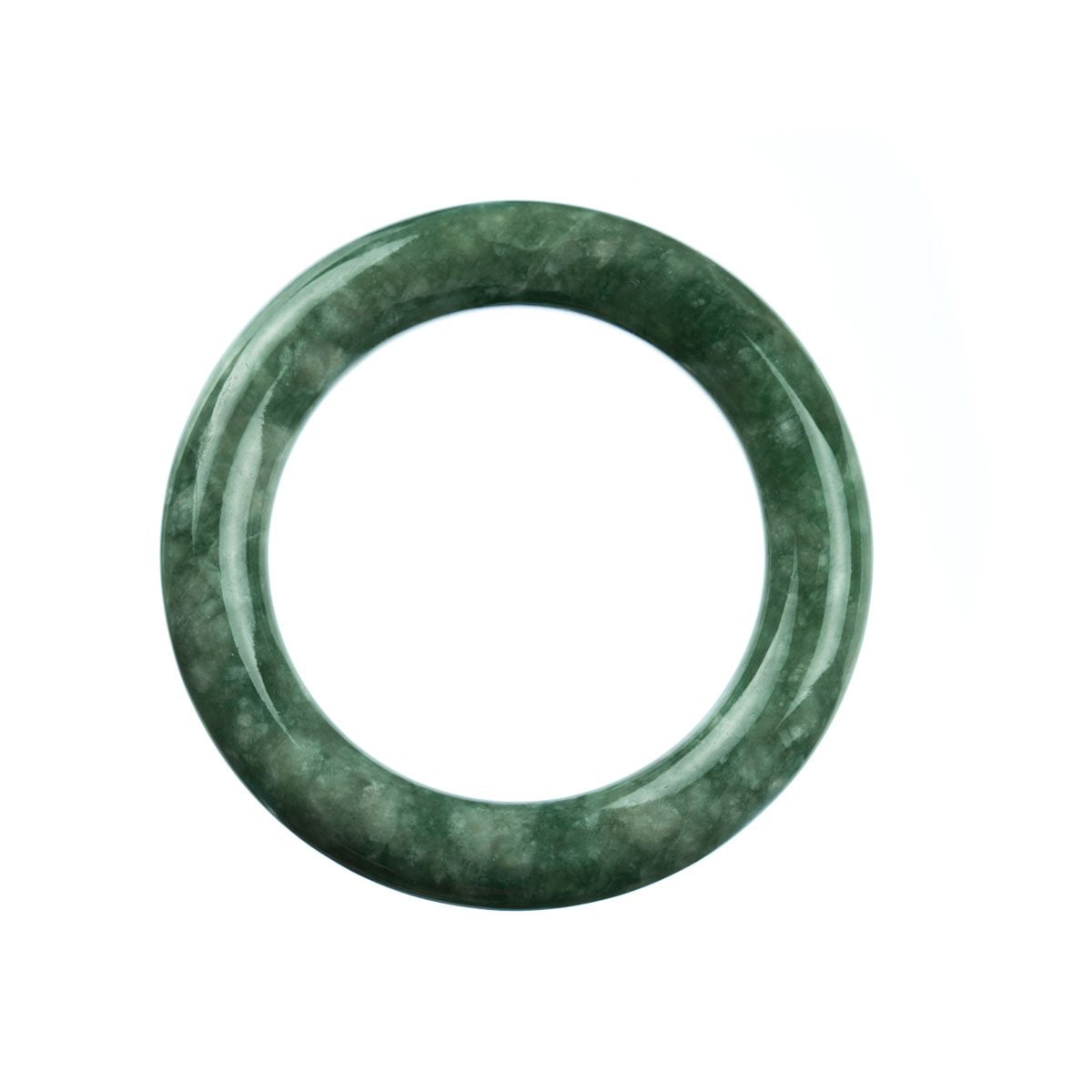 52mm Natural Burmese Jade Bangle - MAYS