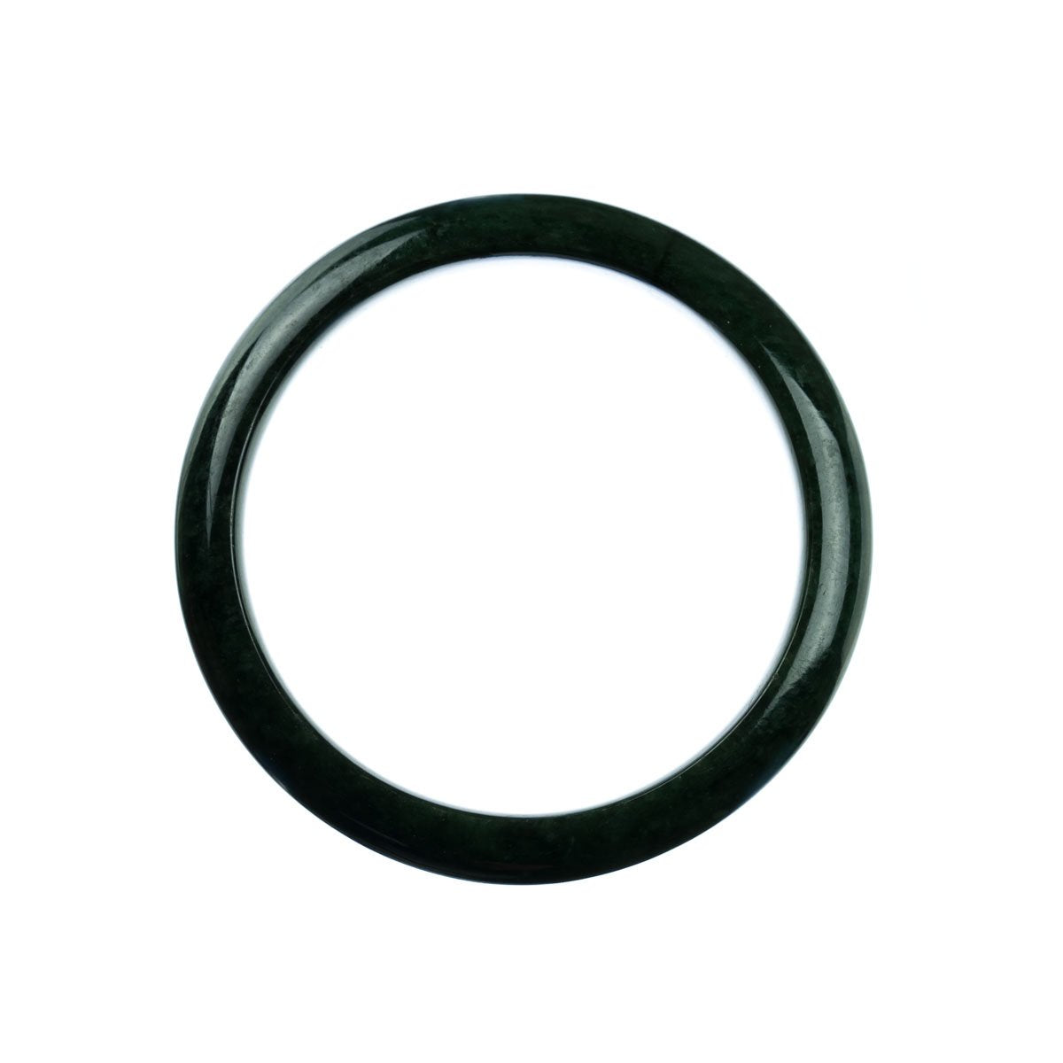 59mm Natural Burmese Jade Bangle - MAYS