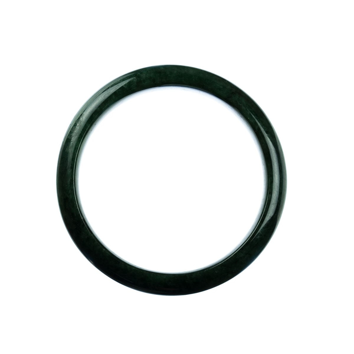59mm Natural Burmese Jade Bangle - MAYS