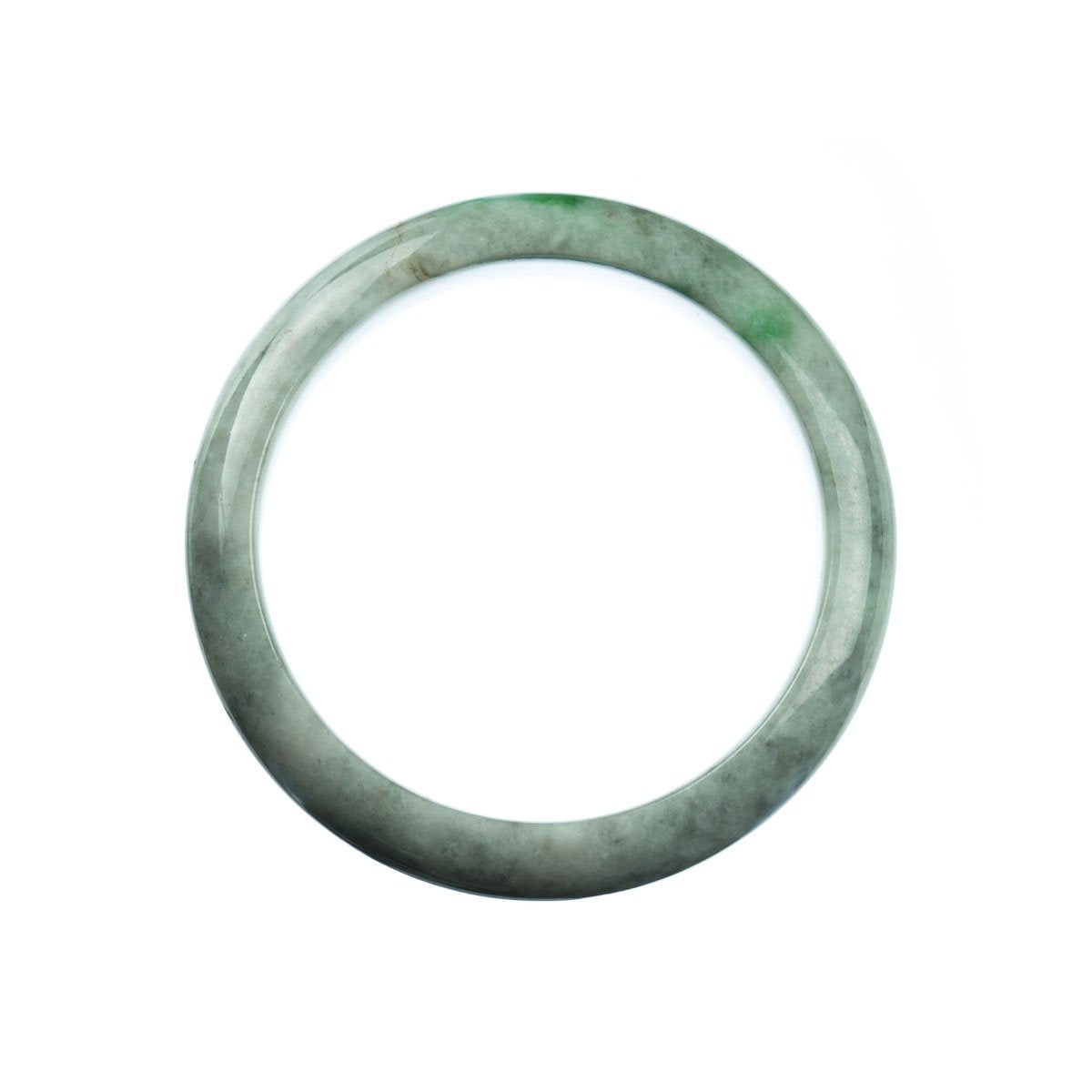 58mm Natural Burmese Jade Bangle - MAYS