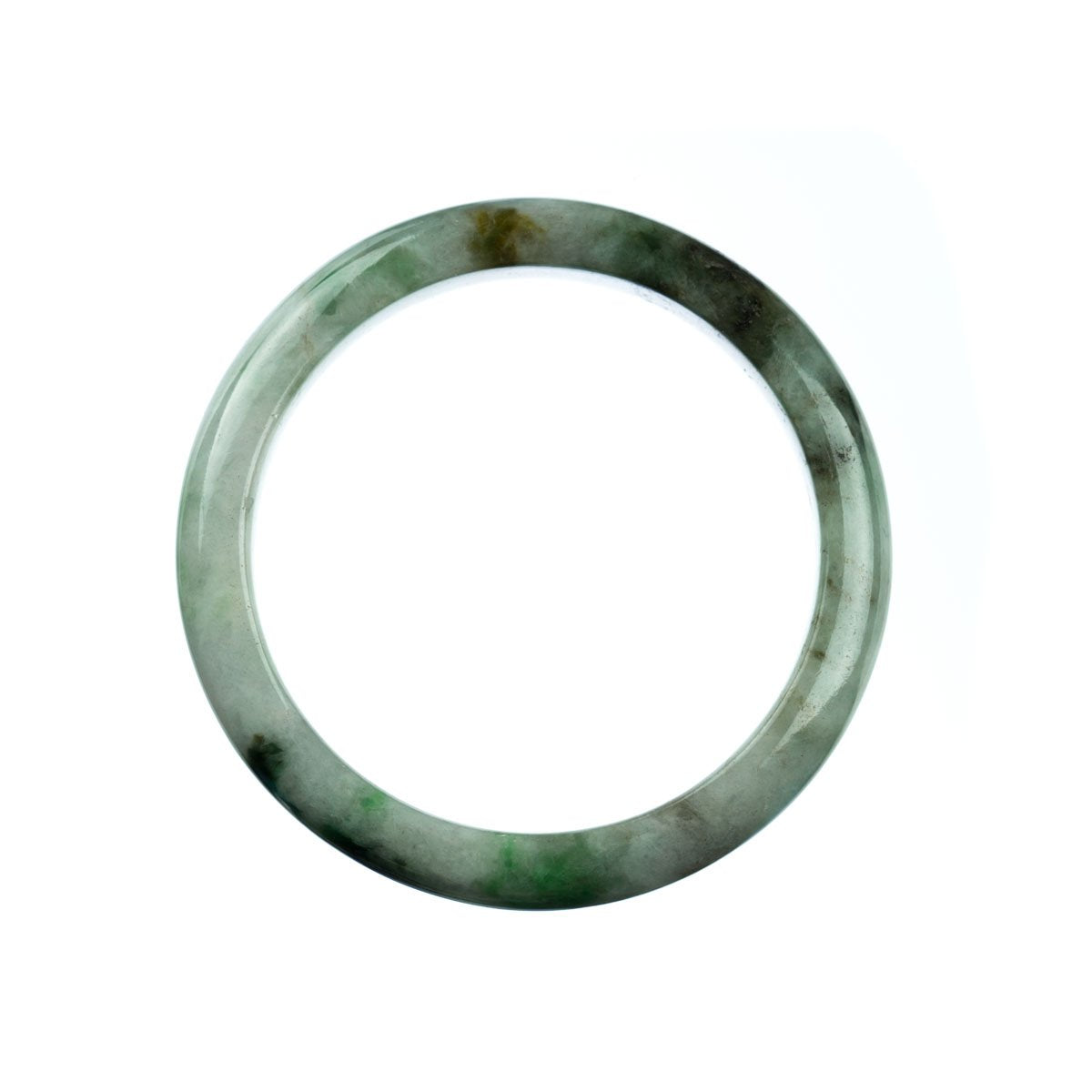 59mm Natural Burmese Jade Bangle - MAYS