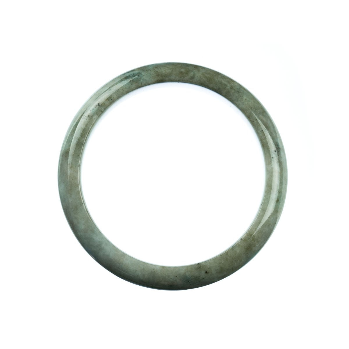 59mm Natural Burmese Jade Bangle - MAYS
