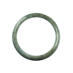 59mm Natural Burmese Jade Bangle - MAYS