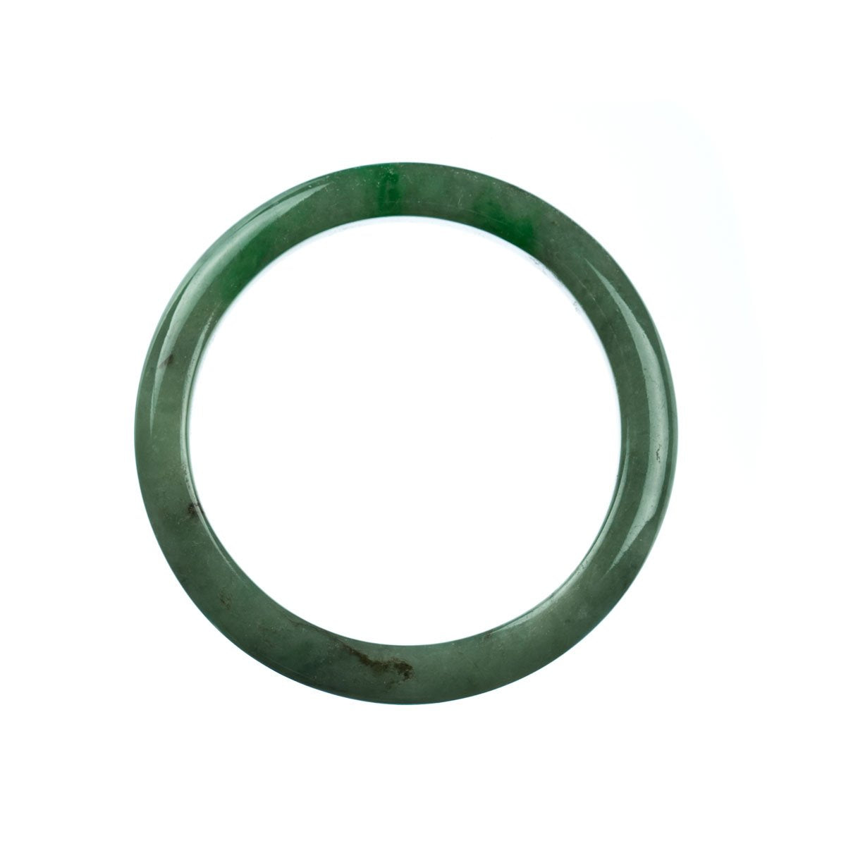 58mm Natural Burmese Jade Bangle - MAYS