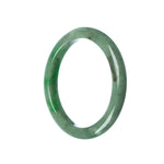 58mm Natural Burmese Jade Bangle - MAYS