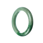 55mm Natural Burmese Jade Bangle - MAYS