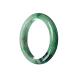 57mm Natural Burmese Jade Bangle - MAYS