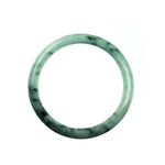 58mm Natural Burmese Jade Bangle - MAYS