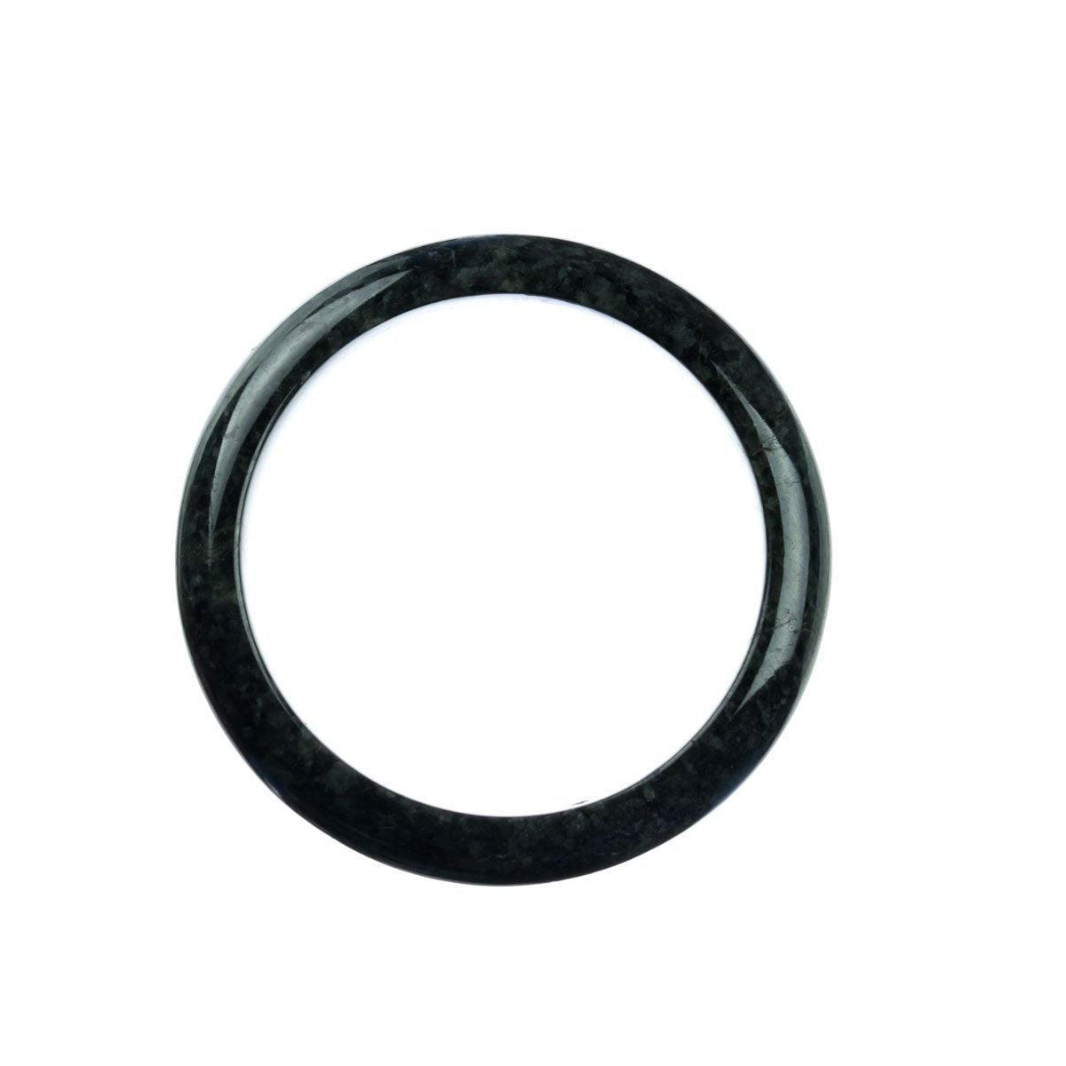 55mm Natural Burmese Jade Bangle - MAYS