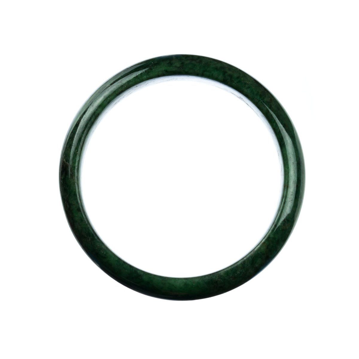 63mm Natural Burmese Jade Bangle - MAYS