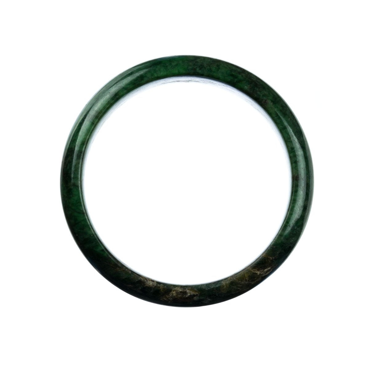 63mm Natural Burmese Jade Bangle - MAYS