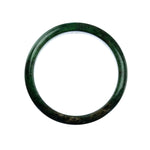 63mm Natural Burmese Jade Bangle - MAYS