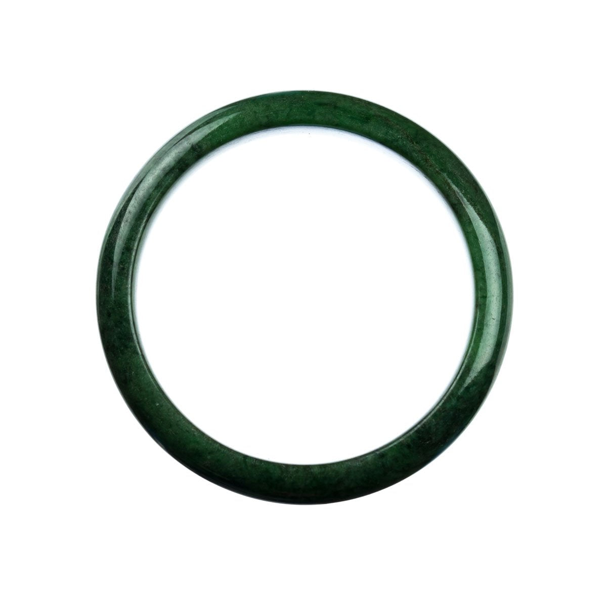 63mm Natural Burmese Jade Bangle - MAYS