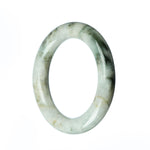 57mm Natural Burmese Jade Bangle - MAYS