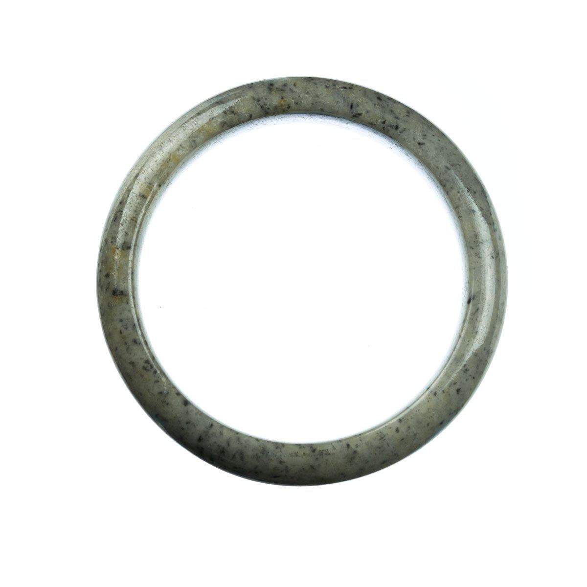 63mm Natural Burmese Jade Bangle - MAYS