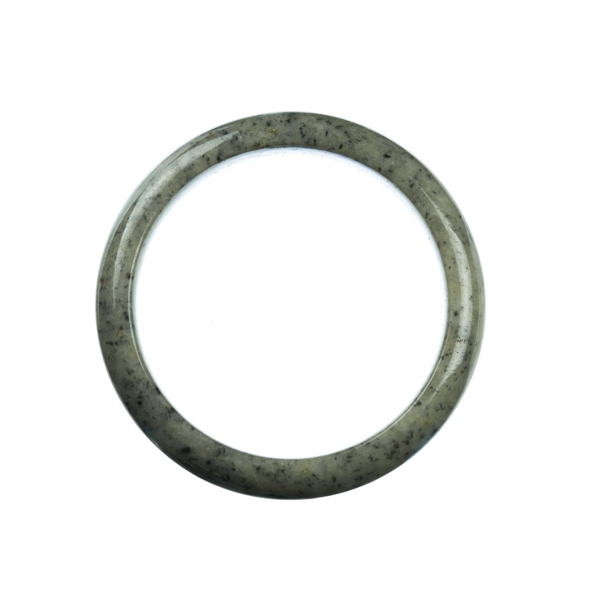 59mm Natural Burmese Jade Bangle - MAYS