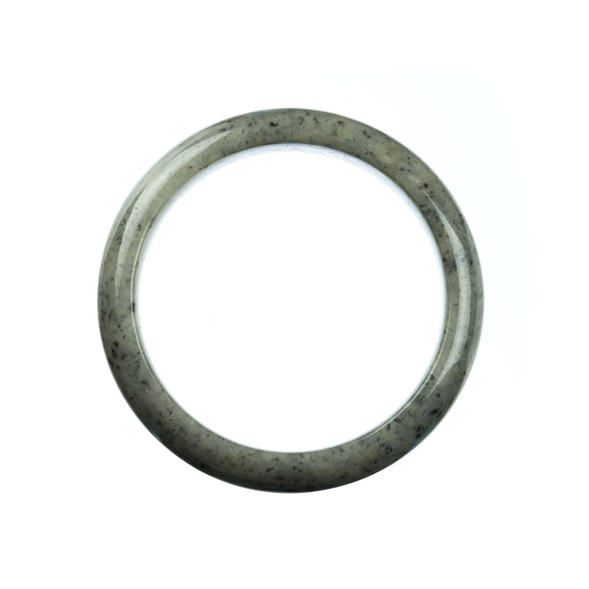 59mm Natural Burmese Jade Bangle - MAYS