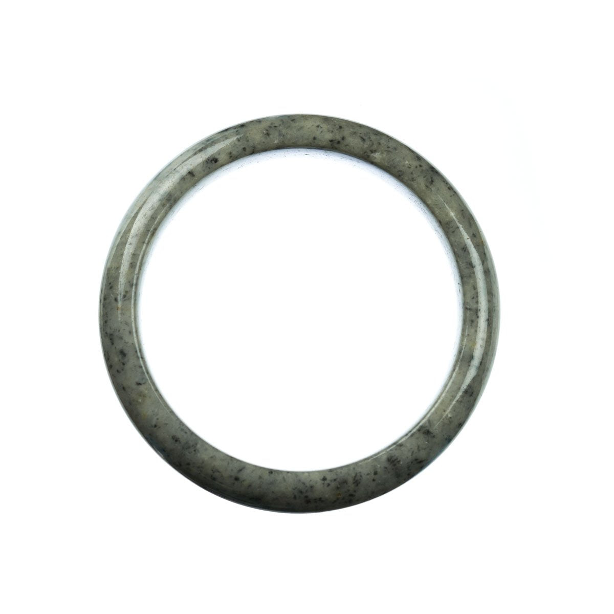 59mm Natural Burmese Jade Bangle - MAYS