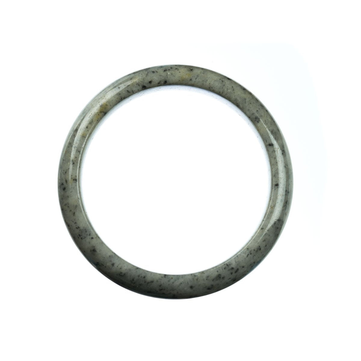 59mm Natural Burmese Jade Bangle - MAYS