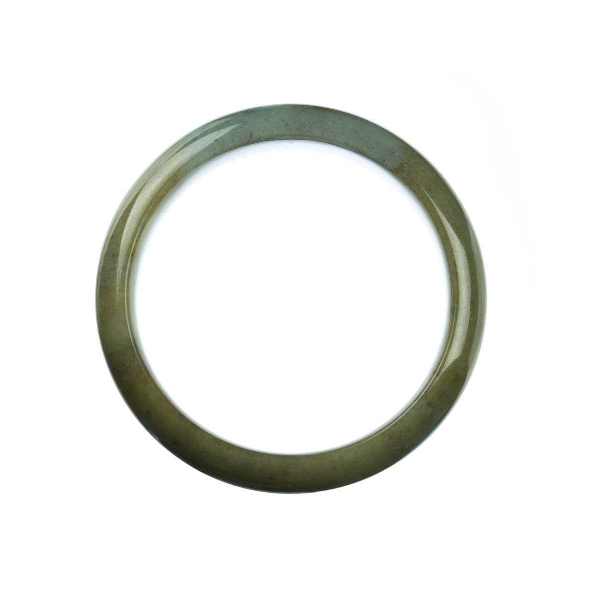 59mm Natural Burmese Jade Bangle - MAYS