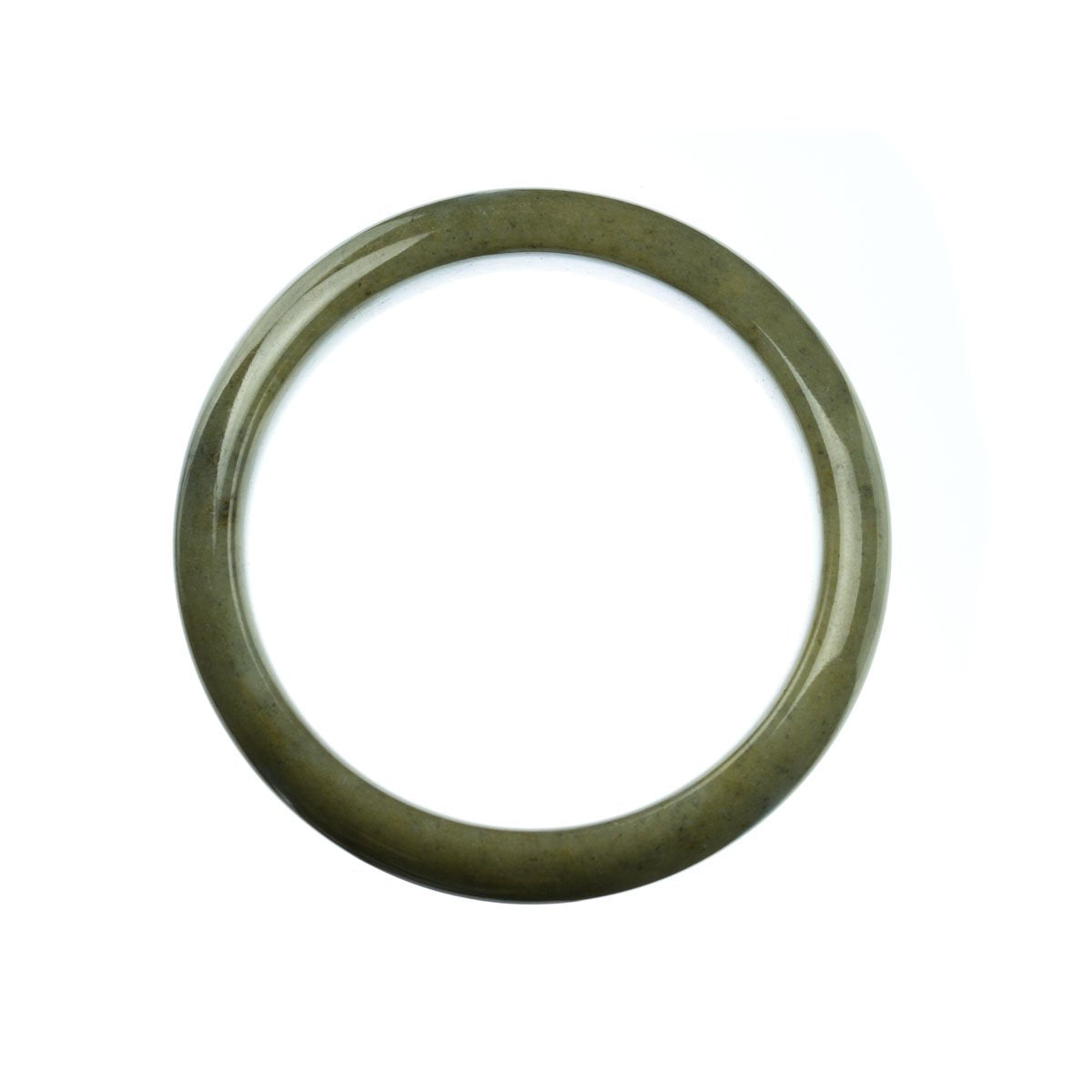 59mm Natural Burmese Jade Bangle - MAYS