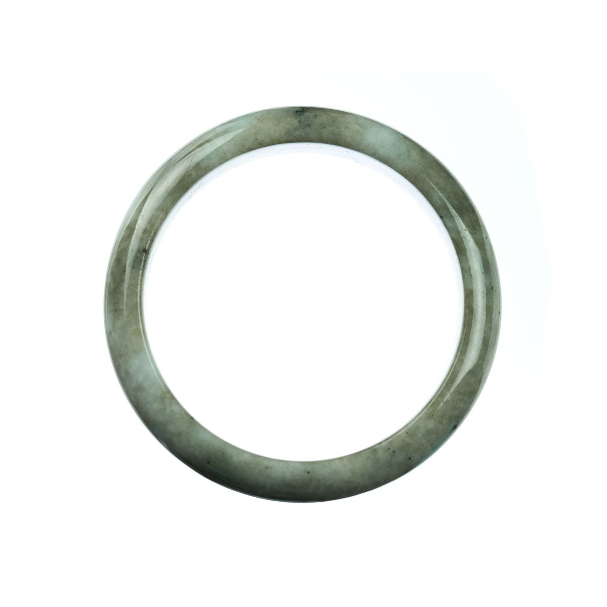 59mm Natural Burmese Jade Bangle - MAYS