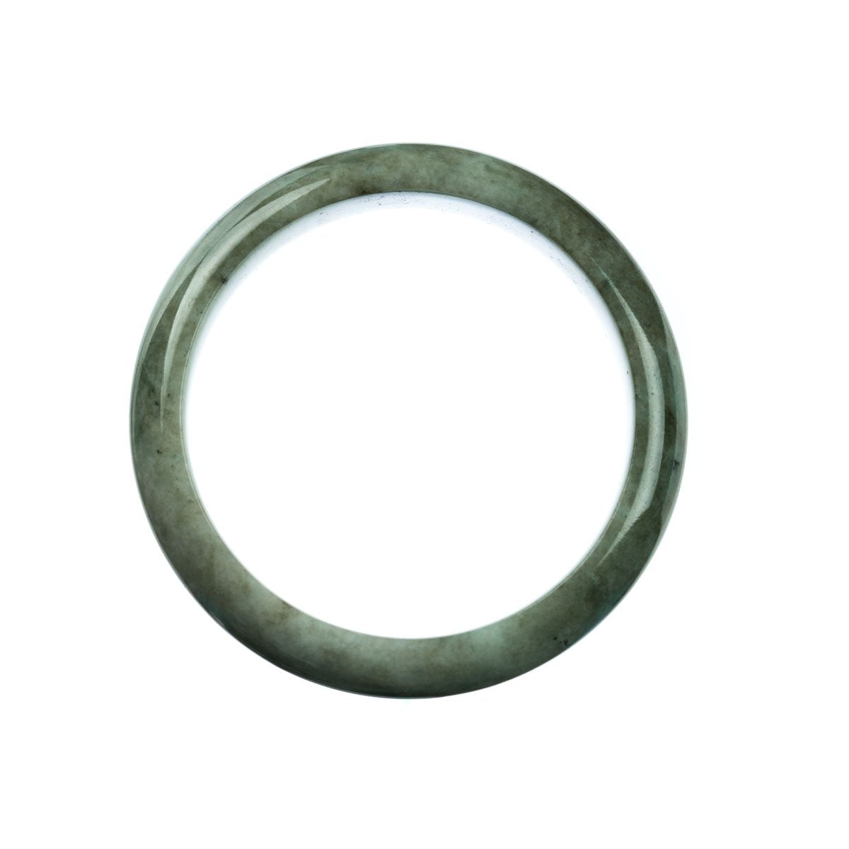 59mm Natural Burmese Jade Bangle - MAYS