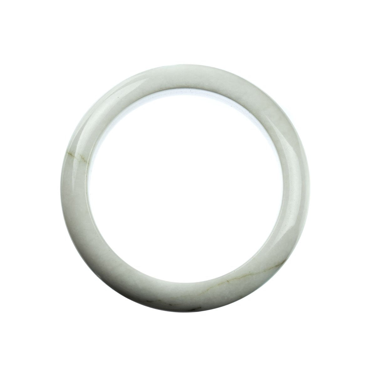 58mm Natural Burmese Jade Bangle - MAYS