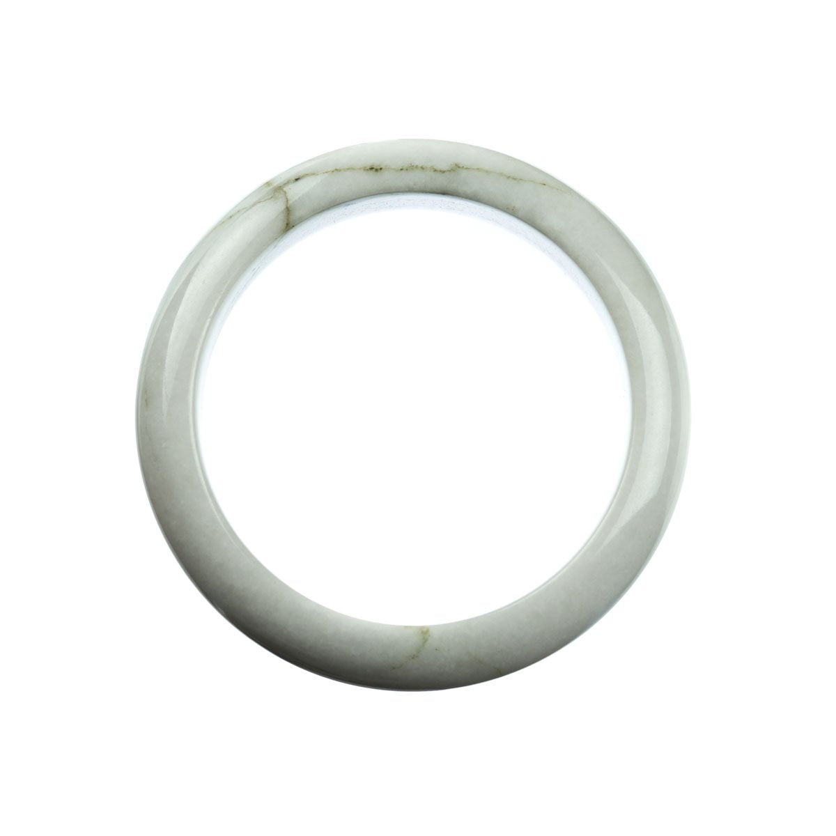 58mm Natural Burmese Jade Bangle - MAYS