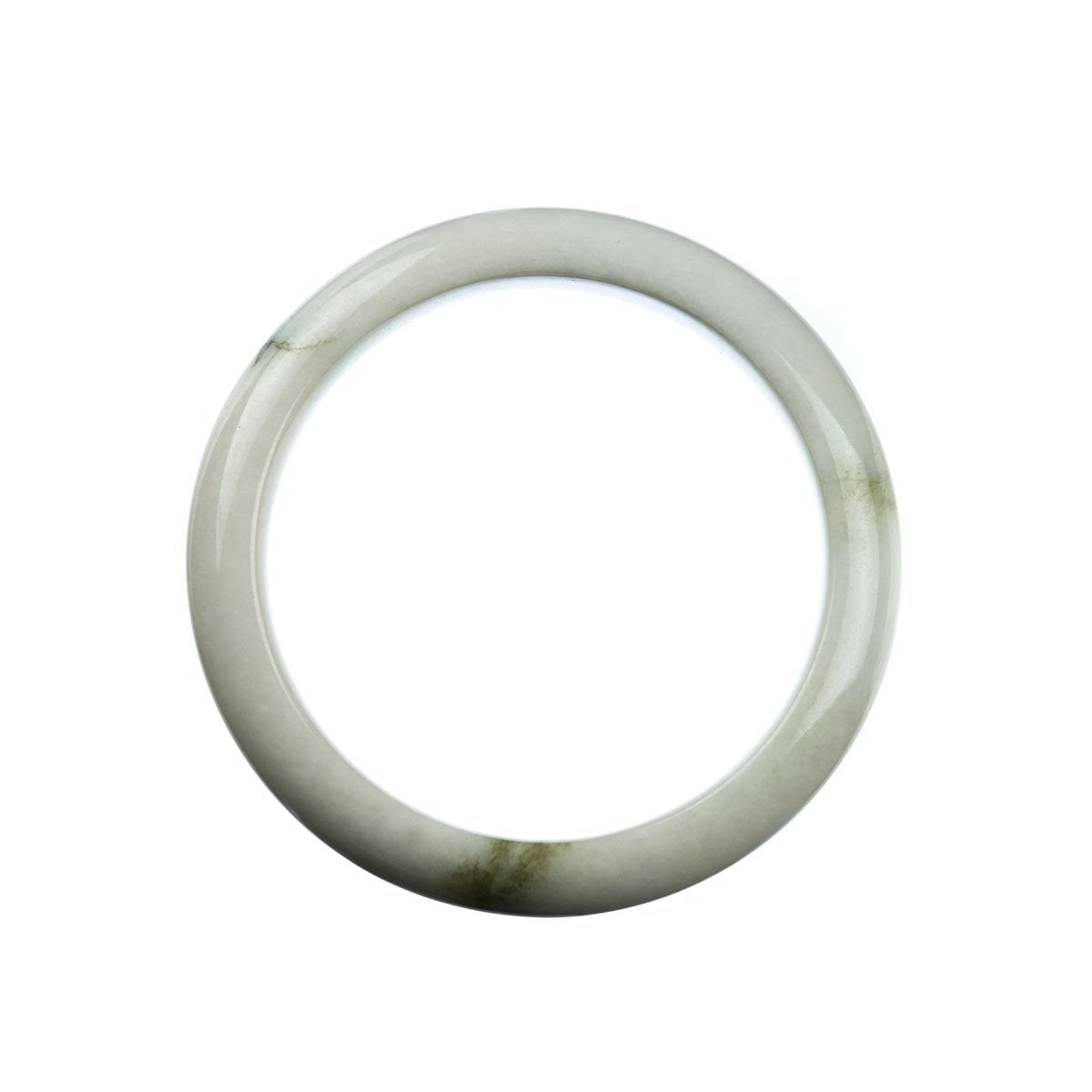 58mm Natural Burmese Jade Bangle - MAYS